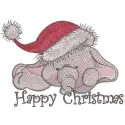 Festive Elephant Stitching Pattern for Holiday Decor
