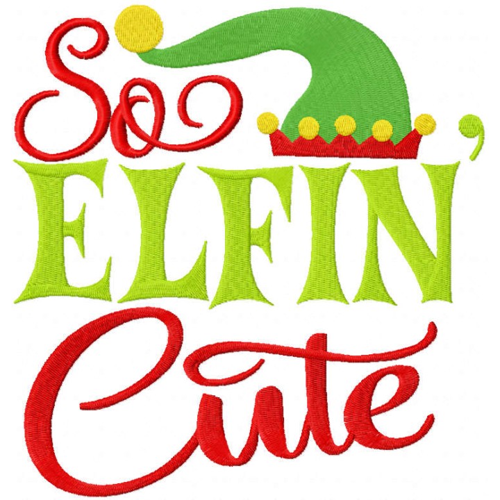 So elfin cute embroidery design - Embroidery Design