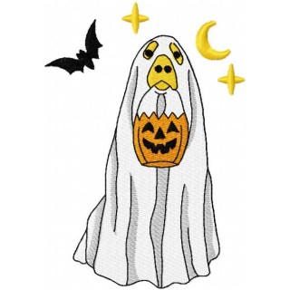 Great Dane ghost embroidery design - Embroidery Design