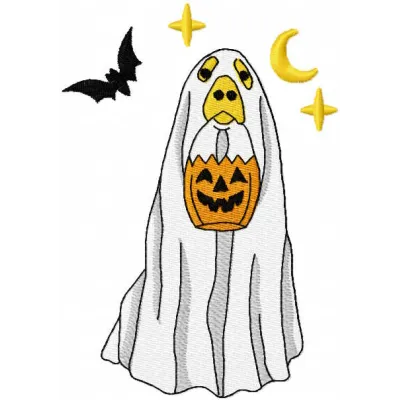 Spooky Great Dane Ghost Stitching Pattern