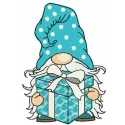 Charming Gnome with Gift Box Stitching Pattern