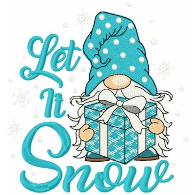 Whimsical Gnome Stitching Pattern for Winter