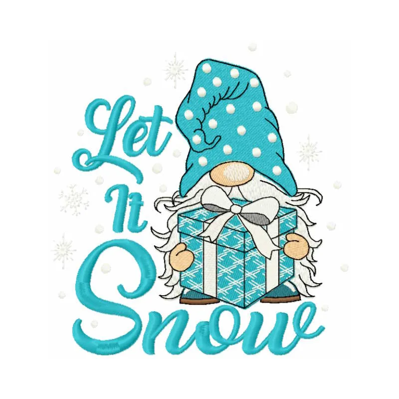 Whimsical Gnome Stitching Pattern for Winter