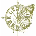 Broken Clock Butterfly Wing Stitching Pattern
