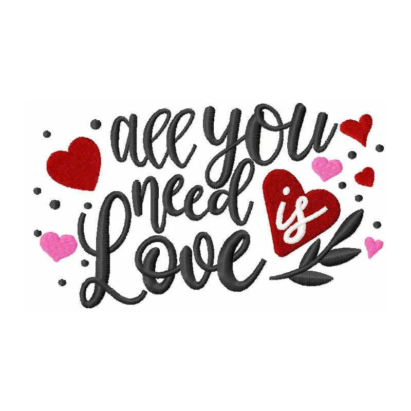 All You Need Is Love Stitching Pattern for Romance