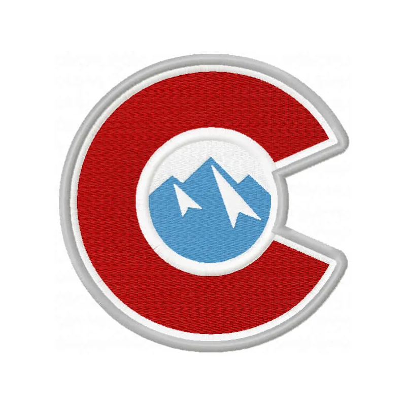 Colorado Avalanche C Logo Stitching Pattern