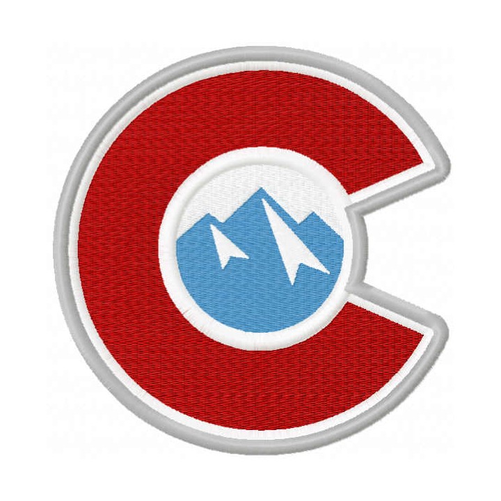 Colorado Avalanche c logo embroidery design - Embroidery Design