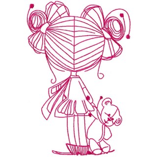 With my teddy toy embroidery design - Embroidery Design