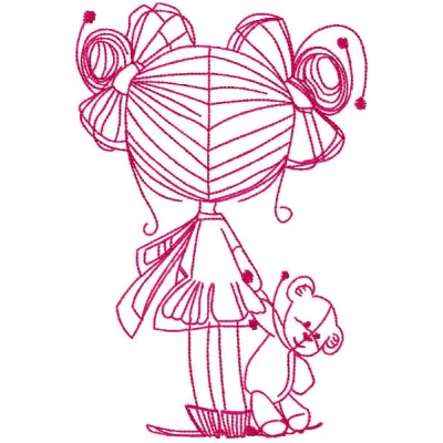 Cuddly Teddy Toy Embroidery Design - Baby Collection
