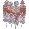 Gone with the Wind Native American Stitching Pattern