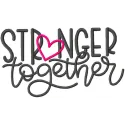 Stranger Together Inspirational Stitching Pattern