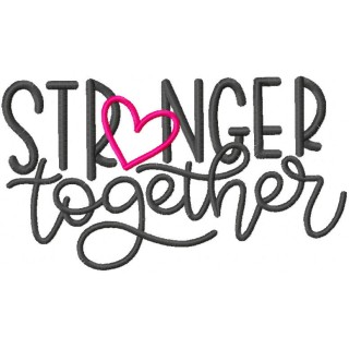 Stranger together embroidery design - Embroidery Design