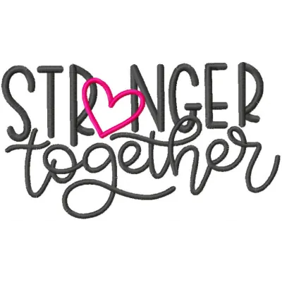 Stranger Together Inspirational Stitching Pattern