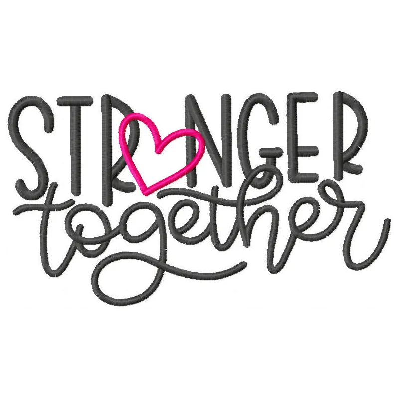 Stranger Together Inspirational Stitching Pattern