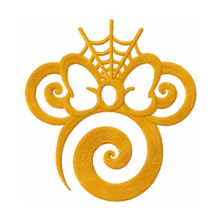 Mickey mouse swirl net embroidery design - Embroidery Design