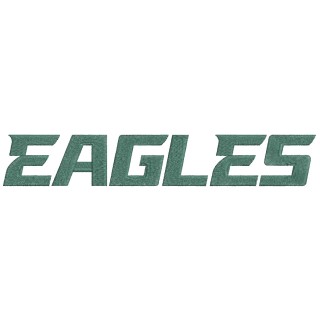 Philadelphia Eagles logo wordmark embroidery design - Embroidery Design