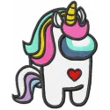 Among Us Unicorn Embroidery Design - Magical Space Crew