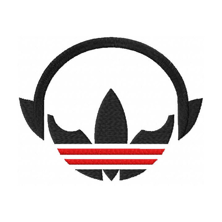 Adidas music embroidery design - Embroidery Design