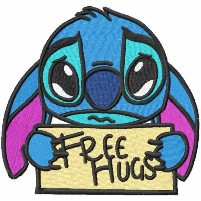 Free Hugs Stitch Stitching Pattern for Disney Fans
