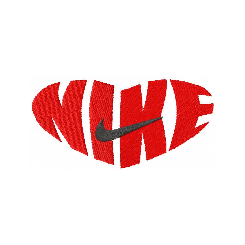 Nike Heart Sports Logo Stitching Pattern
