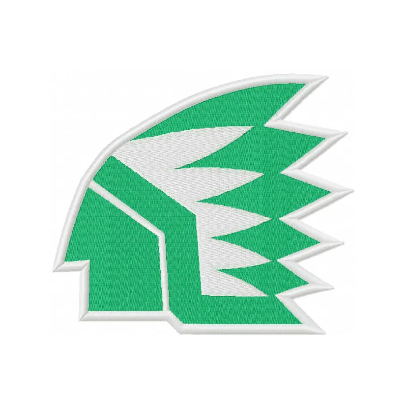 North Dakota Fighting Hawks Vintage Logo Stitching Pattern