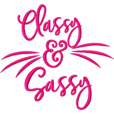 Sassy Kitty Quote Stitching Pattern for Crafters