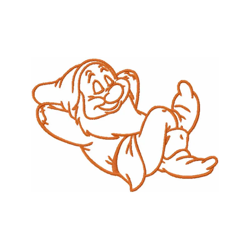 Sleepy Bashful Dwarf Stitching Pattern | Snow White
