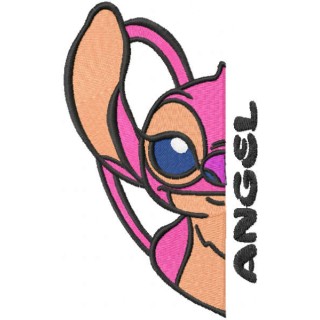 Angel one side embroidery design - Embroidery Design