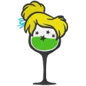 Tinkerbell Glass Stitching Pattern for Crafters