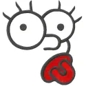 Maggie Simpson Stitching Pattern | Cartoon Embroidery