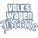 VW Beetle Logo Stitching Pattern for Car Enthusiasts