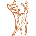Bambi & Butterfly Stitching Pattern for Nursery Decor