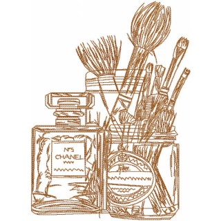 Female image set embroidery design - Embroidery Design