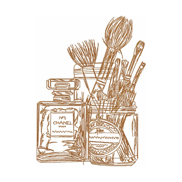 Female image set embroidery design - Embroidery Design