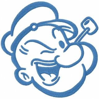 Popeye sailor embroidery design - Embroidery Design