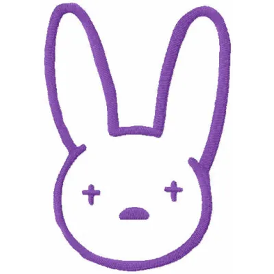 Bad Bunny Logo Stitching Pattern for Fans