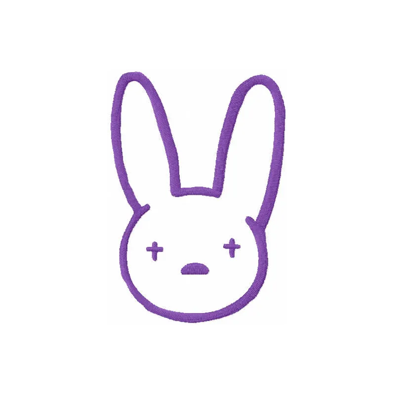 Bad Bunny Logo Stitching Pattern for Fans