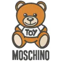 Moschino Logo & Teddy Bear Stitching Pattern