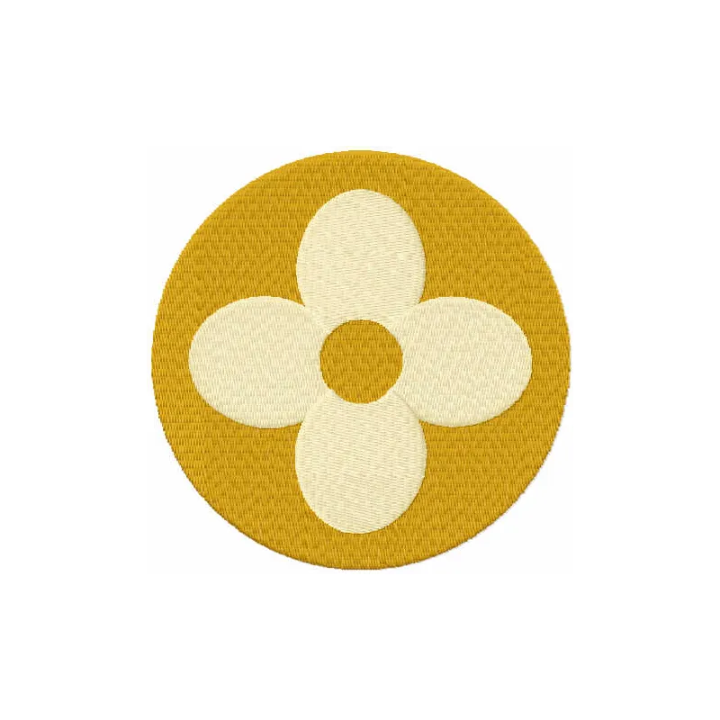 Luxe Flower Stitching Pattern for Fashion Apparel