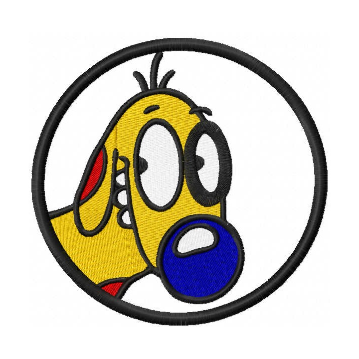 Dog nickelodeon embroidery design - Embroidery Design