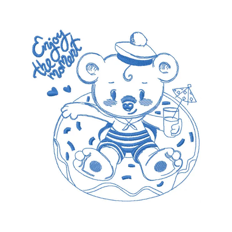 Cherish the Moment Teddy Bear Stitching Pattern