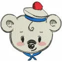 Nautical Teddy Bear Stitching Pattern for Kids