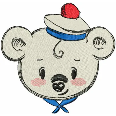 Nautical Teddy Bear Stitching Pattern for Kids