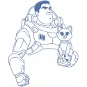 Buzz Lightyear & Robocat Stitching Pattern