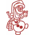 Olaf Christmas Dance Stitching Pattern