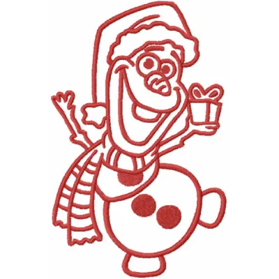 Olaf Christmas Dance Stitching Pattern