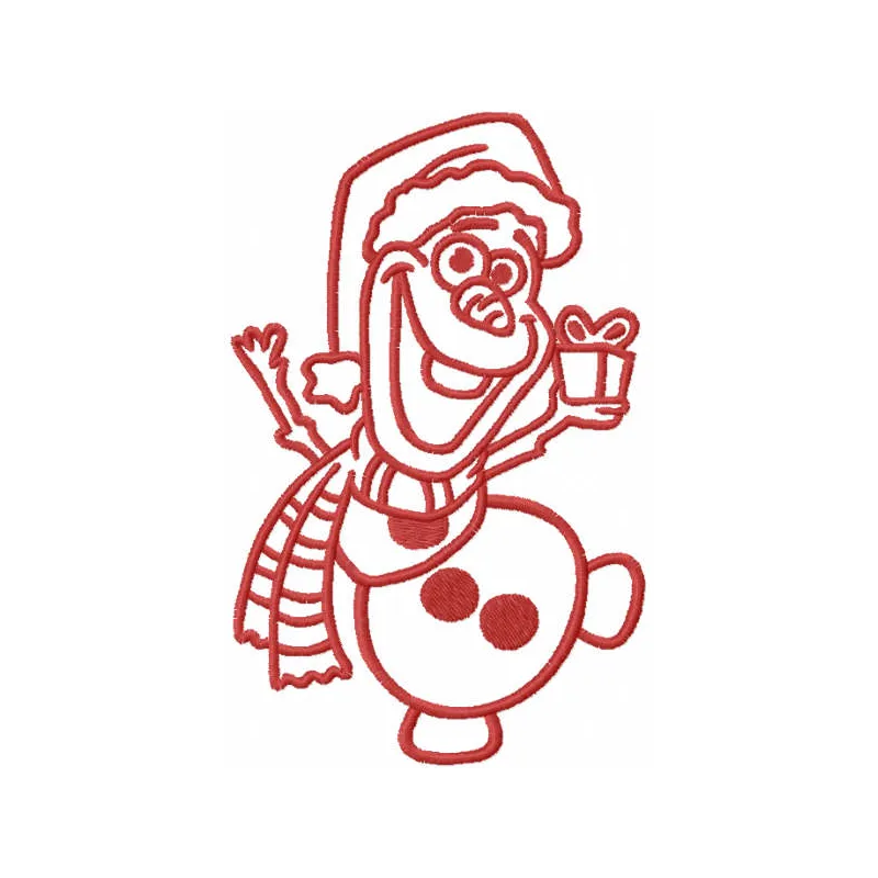 Olaf Christmas Dance Stitching Pattern