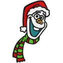 Olaf Christmas Knitted Scarf Stitching Pattern