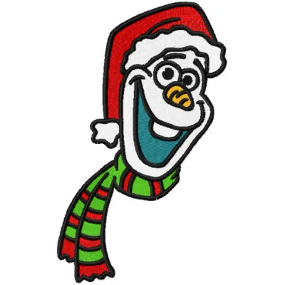 Olaf Christmas Knitted Scarf Stitching Pattern