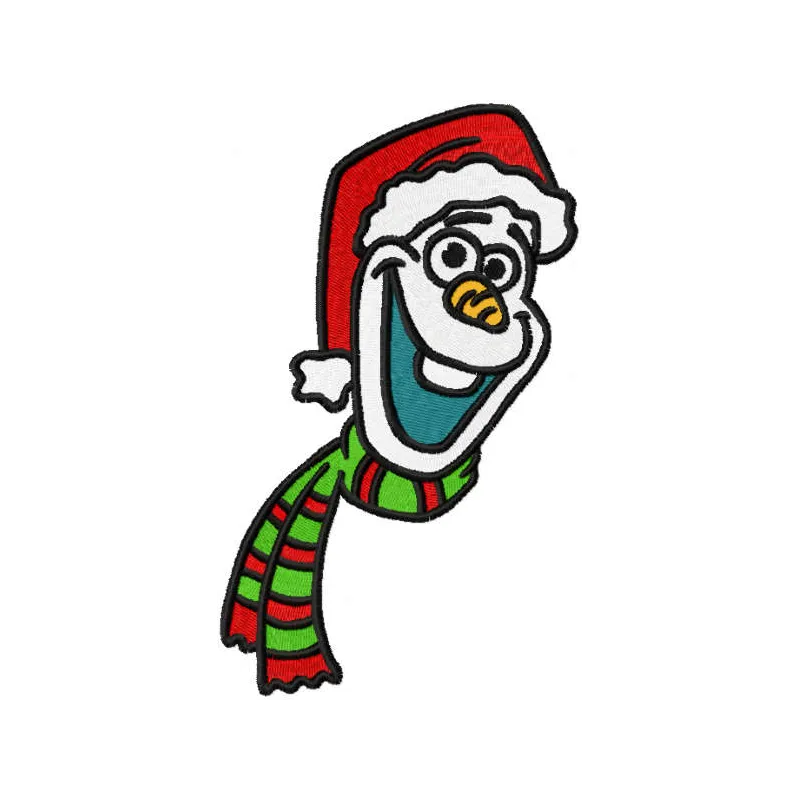 Olaf Christmas Knitted Scarf Stitching Pattern
